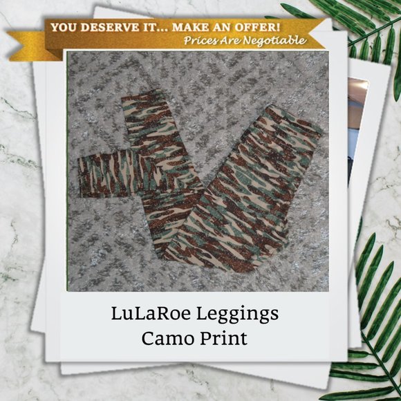 LuLaRoe Pants - LuLaRoe OS Camo Leggings